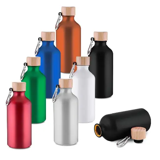 Garrafa em alumínio  reciclado. 